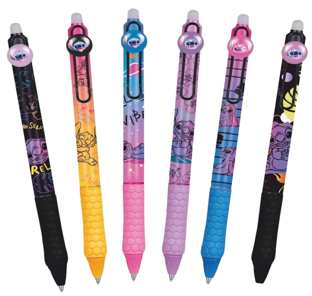 Długopis z gumką - Stitch, 0.5mm (niebieski)
