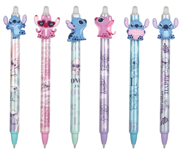 Ручка-ластик - Stitch pastel, 0.5мм (синяя)