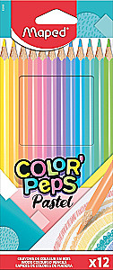 Цветные карандаши MAPED ColorPeps Pastel 12 цветов