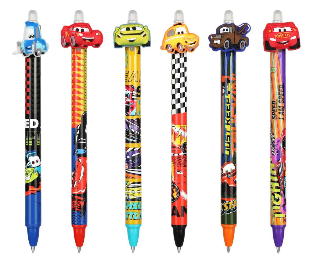 Ручка-ластик - Cars, 0.5мм (синяя)