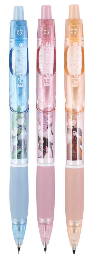 Mechaniczny ołówek z gumką - Butterfly Manga, 0.7mm, HB