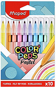 MAPED Pastel Markers 2.8mm 10 colors