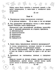 Język rosyjski. Mini-testy na wszystkie tematy i ortogramy. Klasa 4