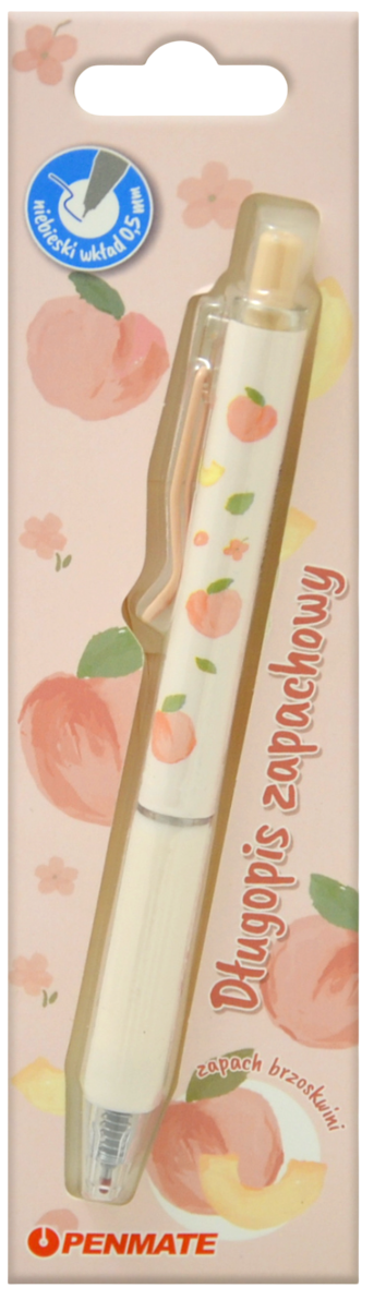 Ручка Penmate с ароматом персика, 0.5мм (синяя)