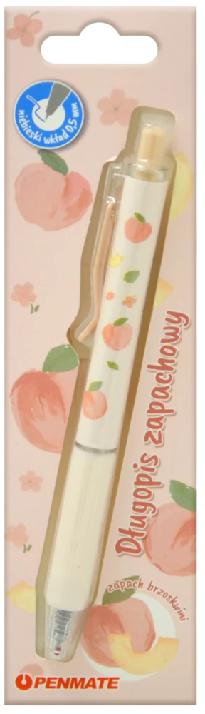 Długopis Penmate o zapachu brzoskwini, 0,5 mm (niebieski)