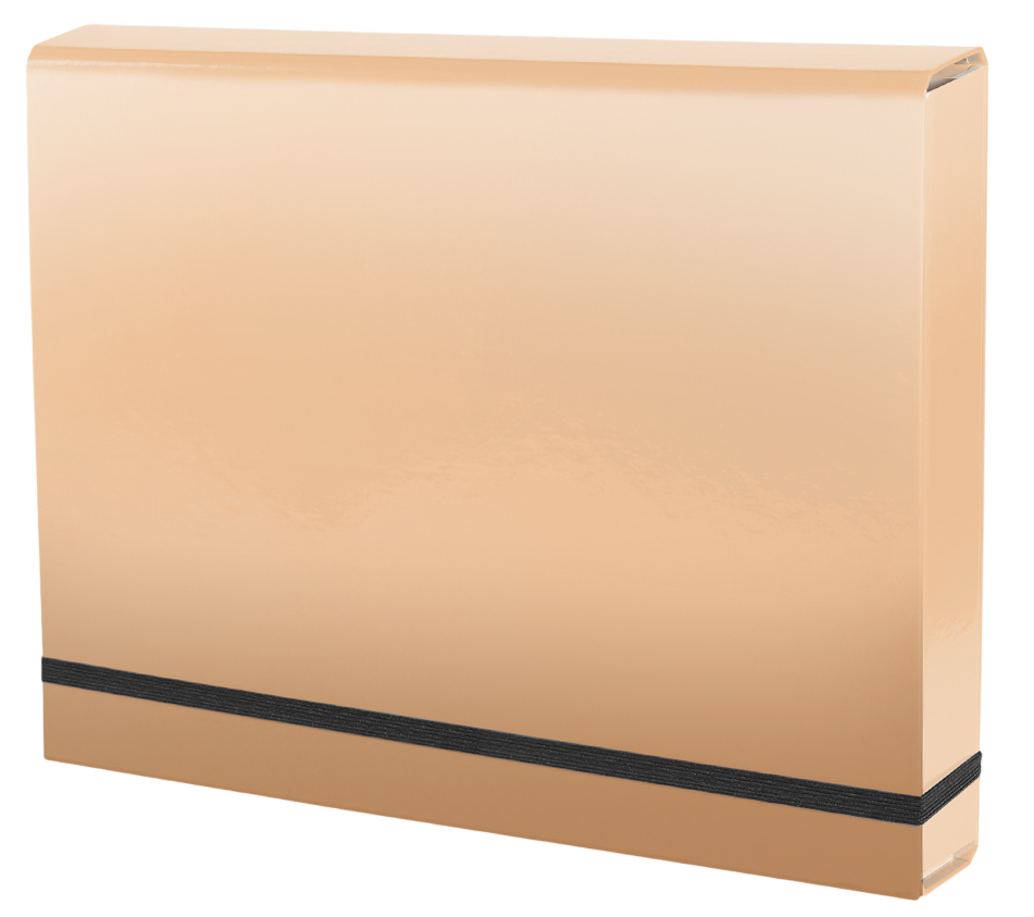 A4 Lux mape ar gumiju (bēša)