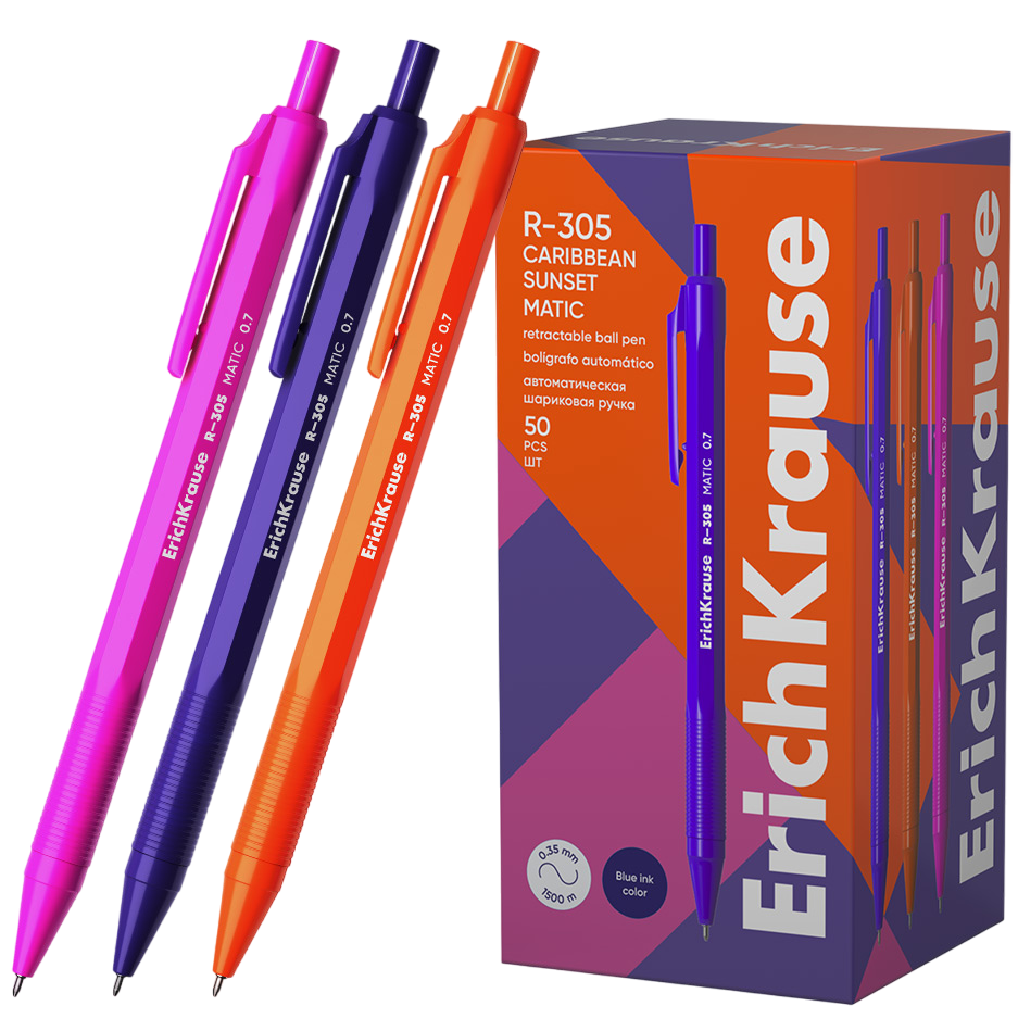 Ручка шариковая автоматическая - Matic Caribbean Sunset (0.7мм)