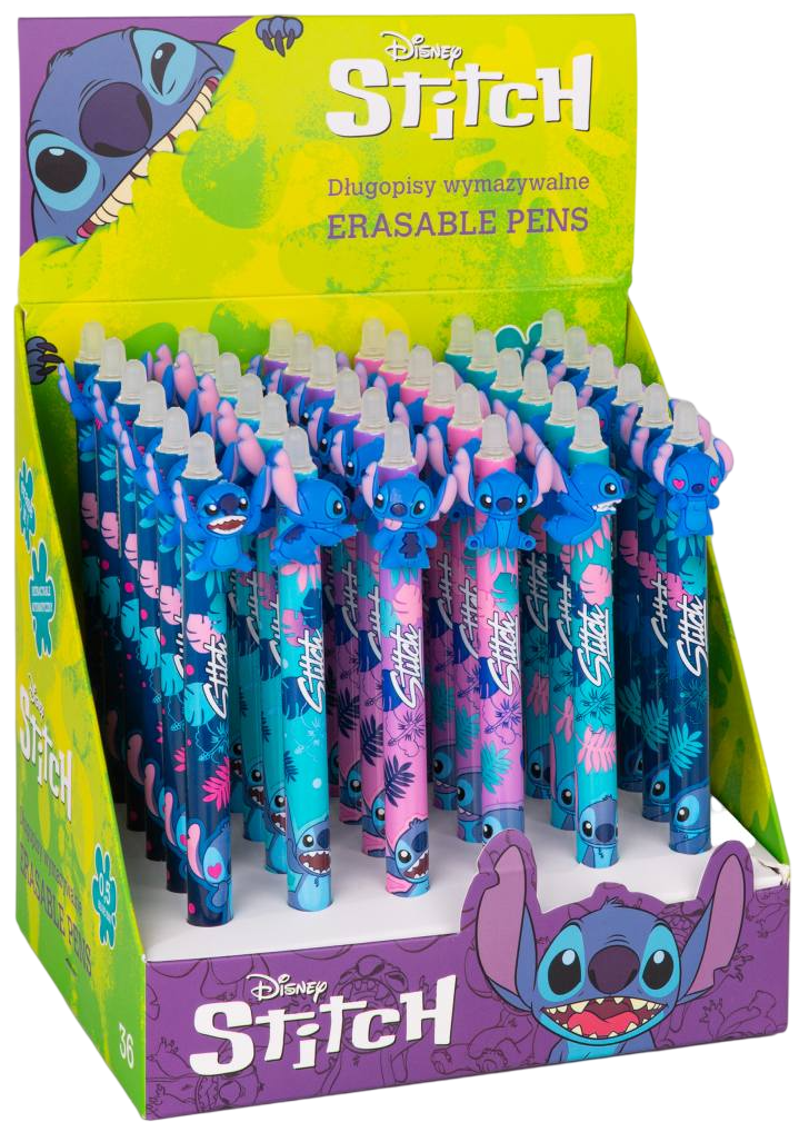 Ручка-ластик - Stitch, 0.5мм (синяя)