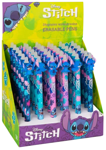 Pióro wymazujące - Stitch, 0,5 mm (niebieskie)
