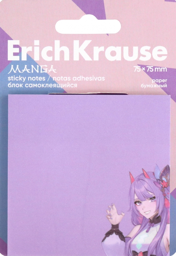 Self-adhesive paper pad: Manga (50 sheets)