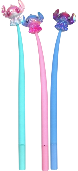 Силиконовая гелевая ручка - Stitch Silicon, 0.5мм (синяя)