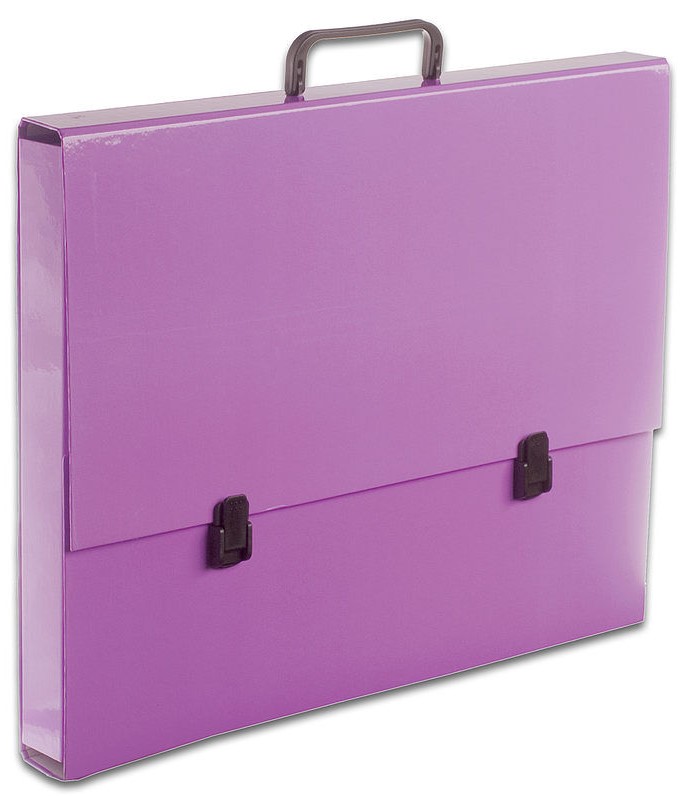 Папка-портфель А3, розовая