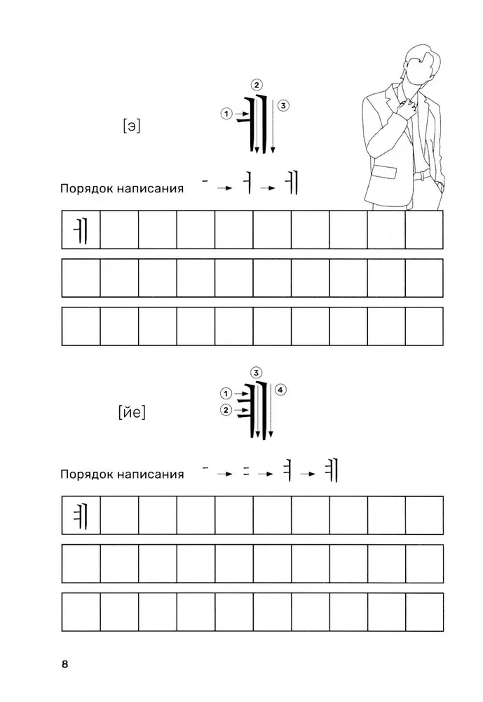 Корейский алфавит. Прописи для начинающих