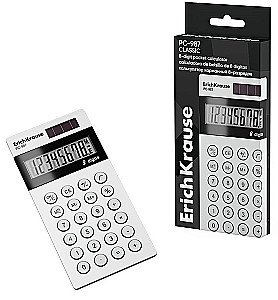 ErichKrause PC-987 Classic Pocket Calculator 8 Digits, White