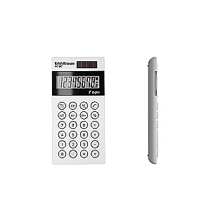 ErichKrause PC-987 Classic Pocket Calculator 8 Digits, White