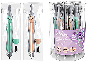 Metal Compass ErichKrause Pastel Bloom, 125mm, with Replaceable Leads, Assorted