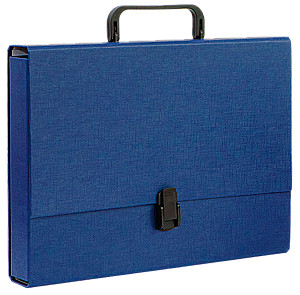 A4 Portfolio Folder with Handle (Dark Blue)