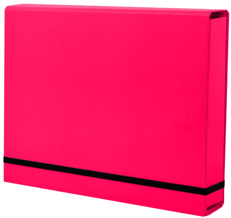 A4 Lux mape ar gumiju (rozā)