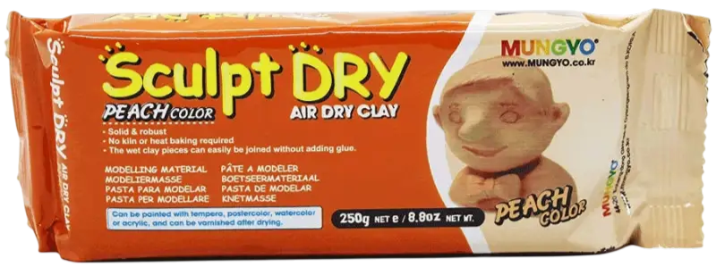 Modeliavimo masė 250g, Mungyo Sculpt Dry (persikas)