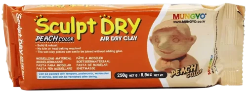 Modelliermasse 250g, Mungyo Sculpt Dry (Pfirsich)