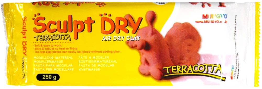 Modeling Clay 250g, Mungyo Sculpt Dry (terracotta)