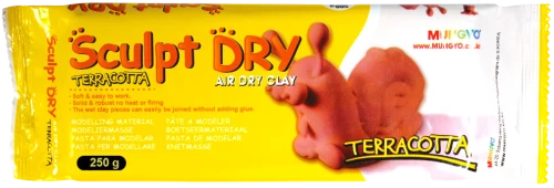Modeling Clay 250g, Mungyo Sculpt Dry (terracotta)