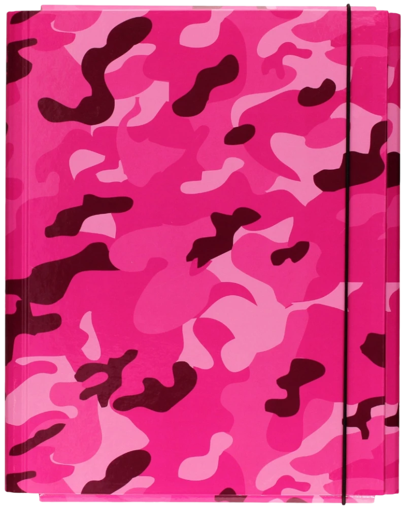 A4 Lux Folder with Rubber Band (Pink)
