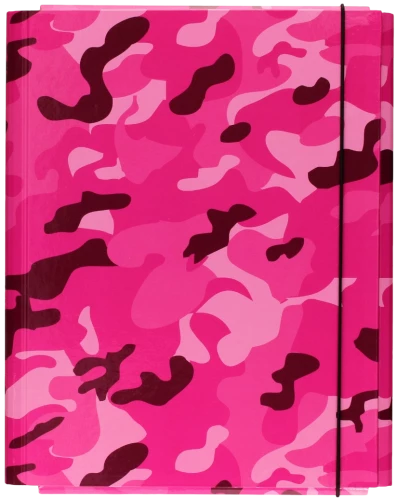 A4 Lux Folder with Rubber Band (Pink)