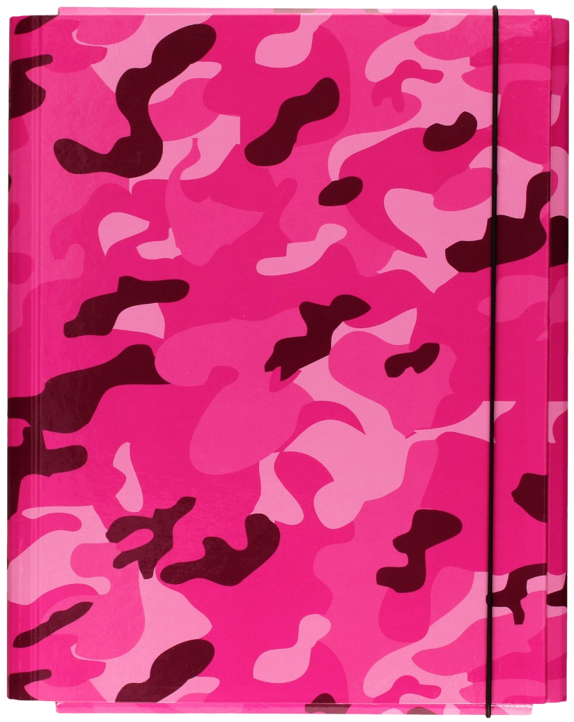 A4 Lux mape ar gumiju (rozā)