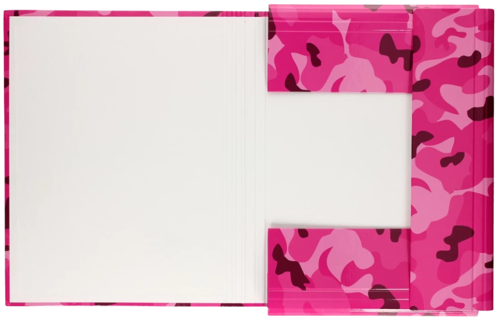 A4 Lux Folder with Rubber Band (Pink)
