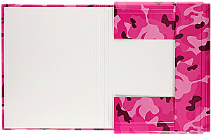 A4 Lux Folder with Rubber Band (Pink)