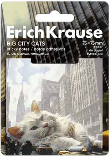 Sticky Note Paper - Big City Cats (assorted)