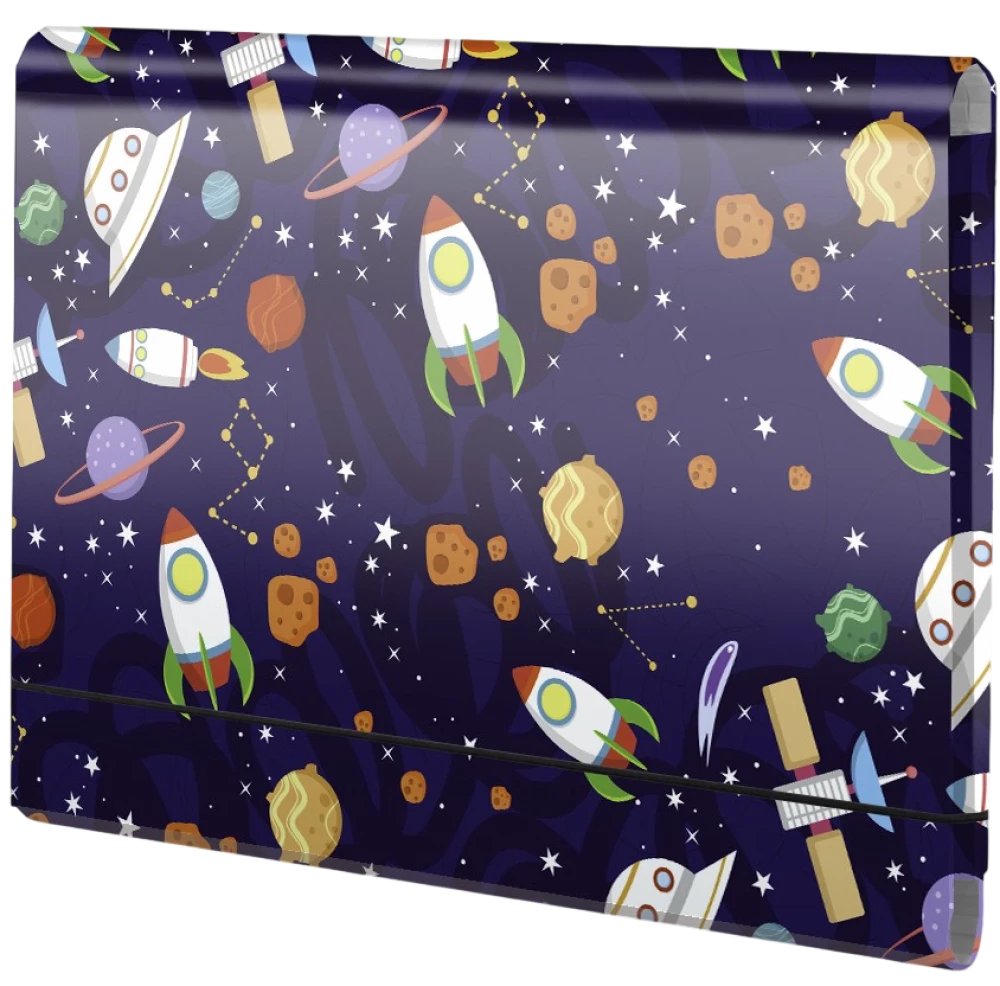 A4 Folder with Rubber Band - Cosmos 2