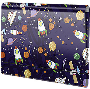 A4 Folder with Rubber Band - Cosmos 2