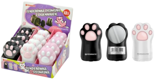 Pencil Sharpener with Container - Cat's Paw