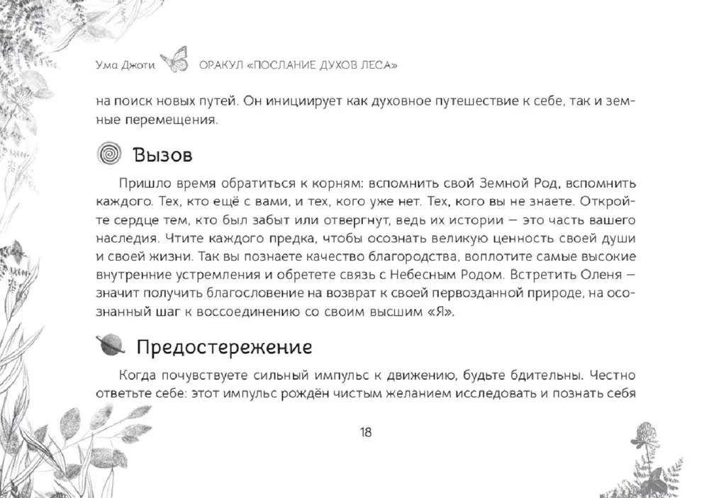 Оракул Послание духов леса (брошюра)