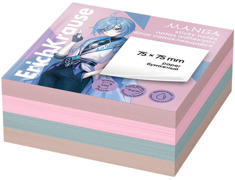 Self-adhesive paper pad: Manga (400 sheets)