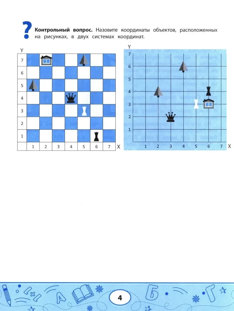 Geometric Dictations. Drawings by Coordinates