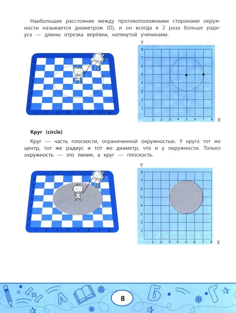 Geometric Dictations. Drawings by Coordinates