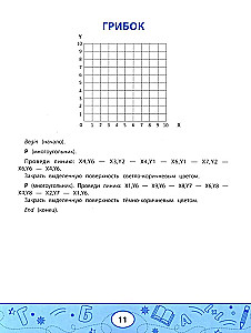 Geometric Dictations. Drawings by Coordinates