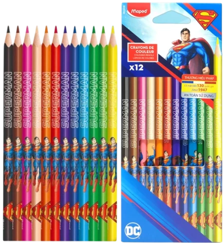 Buntstifte - Superman (12 Farben)