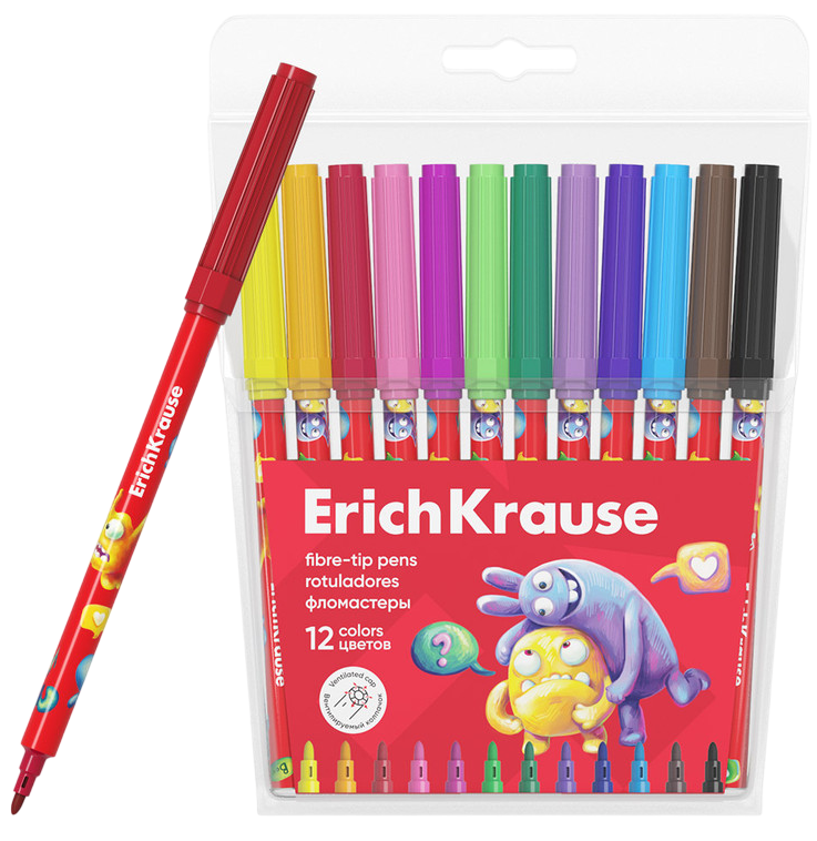 Flomāsteri - Jolly Friends (12 krāsas)