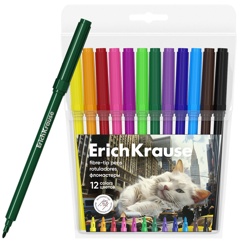 Flomāsteri - Big City Cats (12 krāsas)