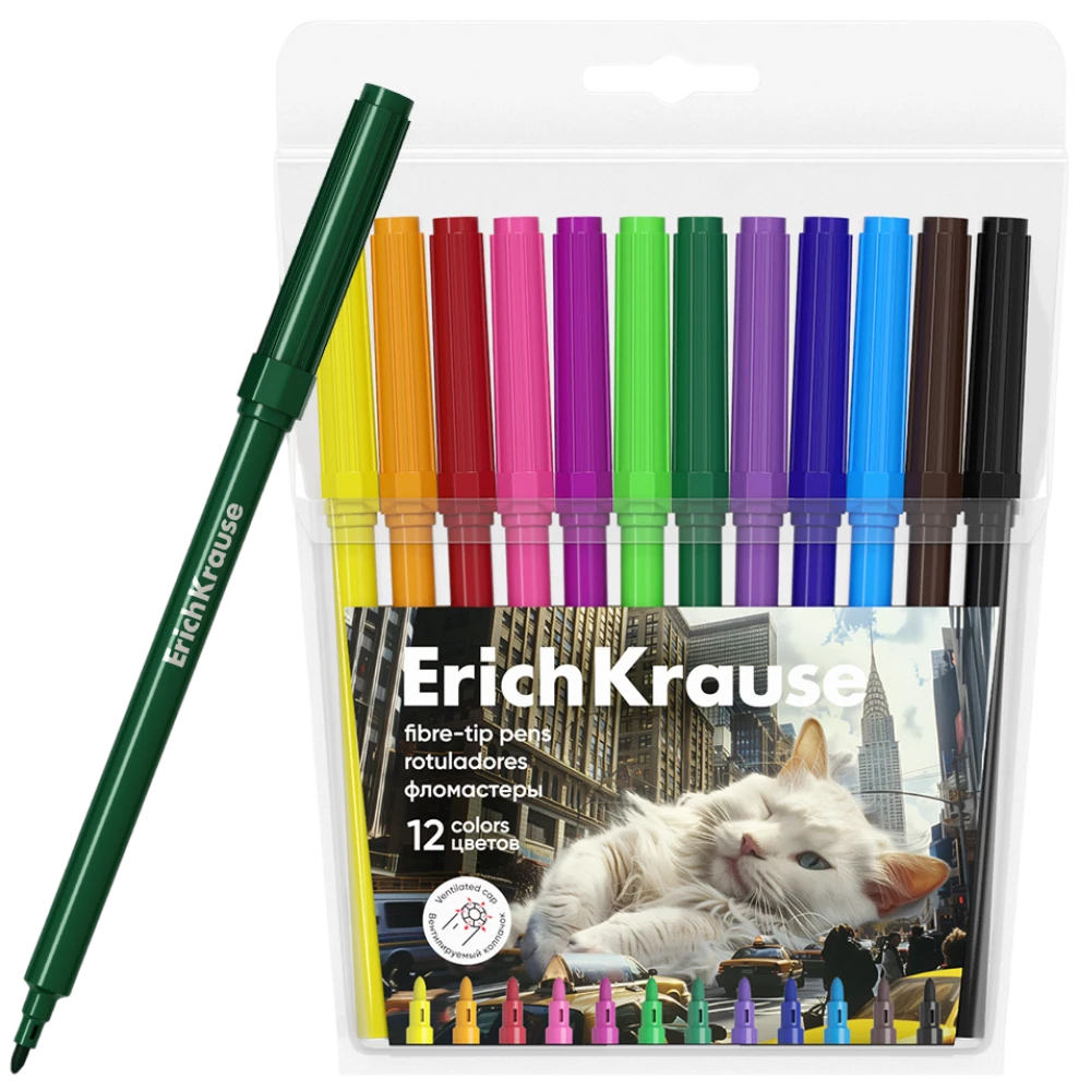 Markers - Big City Cats (12 colors)