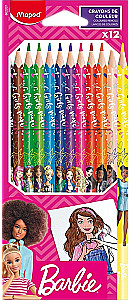 Buntstifte - Barbie (12 Farben)