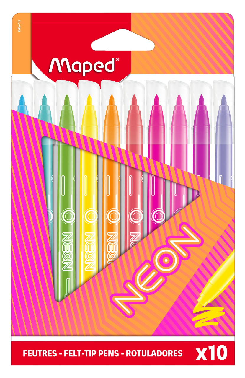 Flomāsteri - Neon, 2.8mm (10 krāsas)