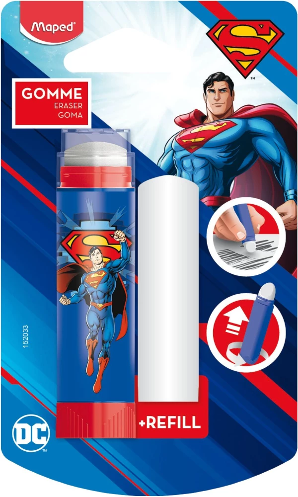 Radiergummi - Superman + 1 Nachfüllmine