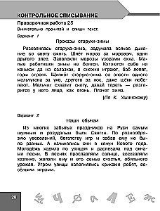 Russische Sprache 4. Klasse. Überprüfungen und Kontrollen