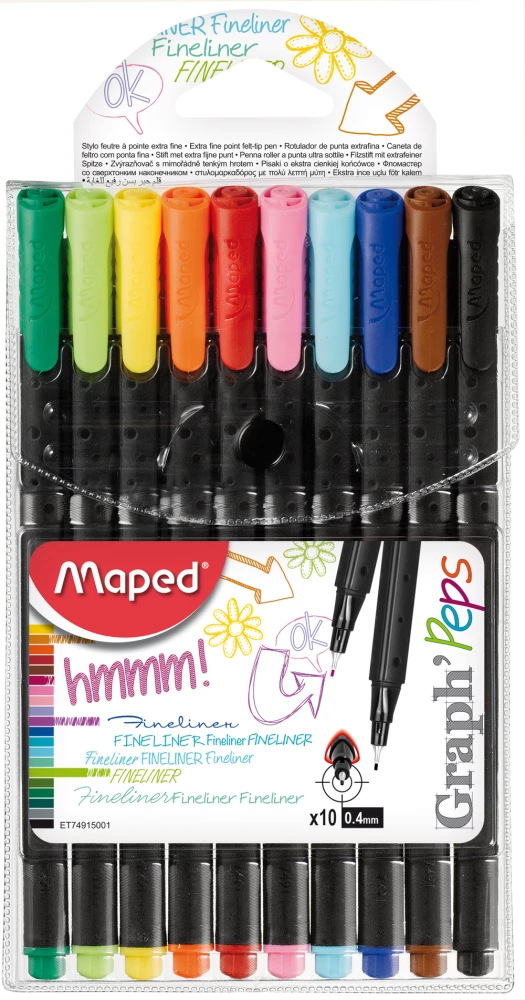 Kapillarische Stifte - Graph Peps (10 Farben)