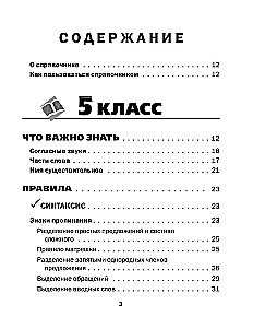 Wszystkie zasady języka rosyjskiego w schematach i tabelach. Klasy 5 - 9